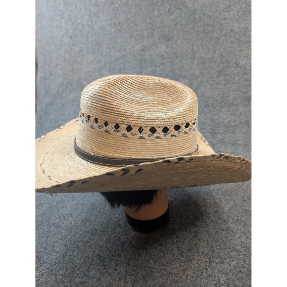Carlos Hats Sahuayos Hat Cowboy Fitted Mens Straw Western Brown Lot 2 Rodeo - Picture 15 of 16